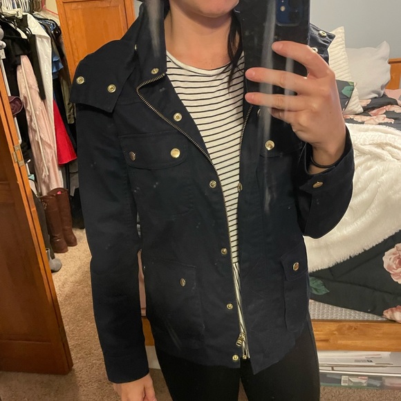 J crew navy jacket - Picture 6 of 8